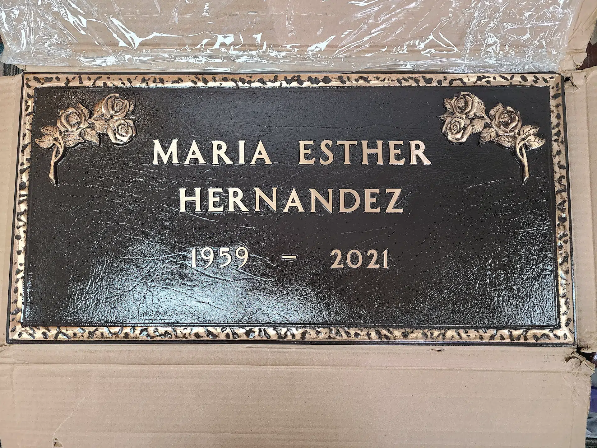 Bronze Tribute Plaque hand-carved by Tribute Plaque Shop in NJ — image 8